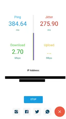 Internet speed checker android App screenshot 1